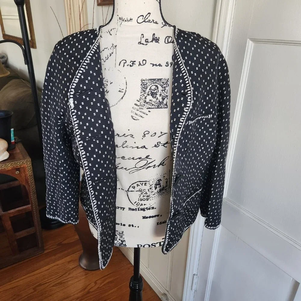 Max Studio Special Edition Silk Blazer Sz 10